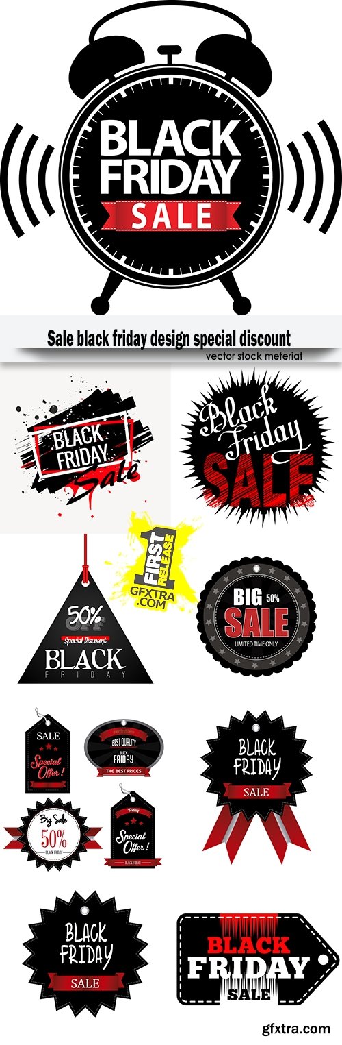 Sale black friday design special discount