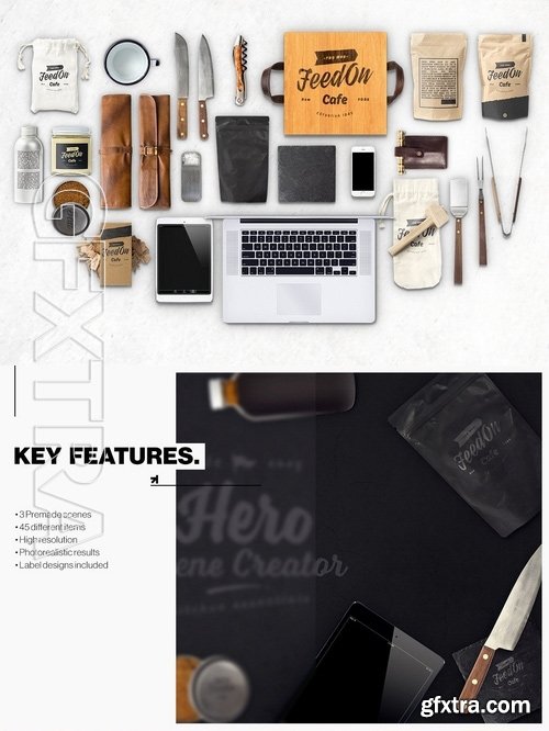 Hero Kitchen Essentials Mockup Creator