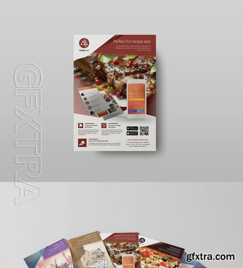 Multipurpose Mobile App Flyer Template01