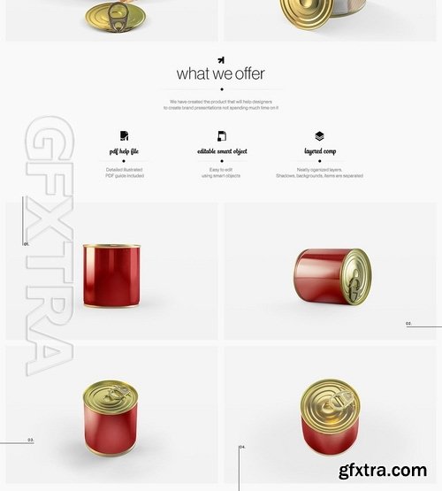 Tin Can Package Mockup