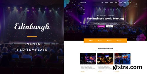 ThemeForest - Edinburgh : Events PSD Template 16825529