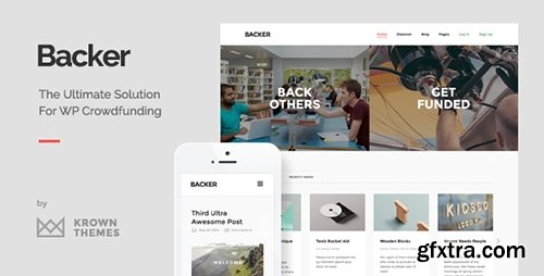 ThemeForest - Backer v1.3.6 - The Modern WordPress Crowdfunding Theme - 8816939