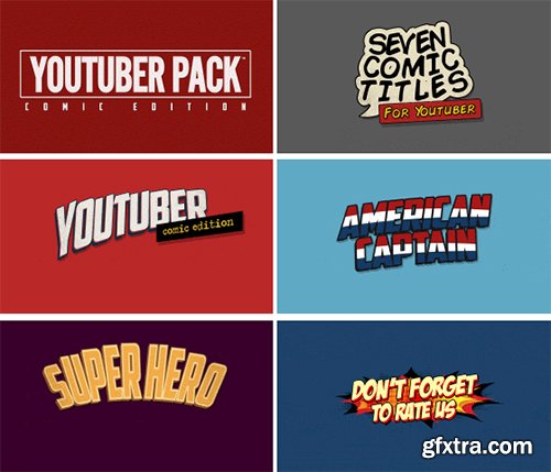 Videohive The YouTuber Pack - Comic Edition 16575265