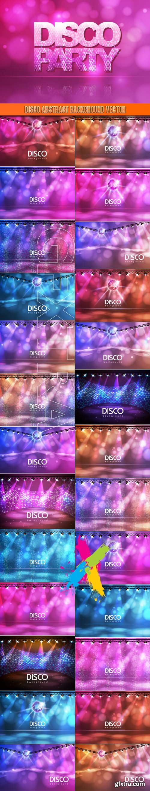 Disco abstract background vector