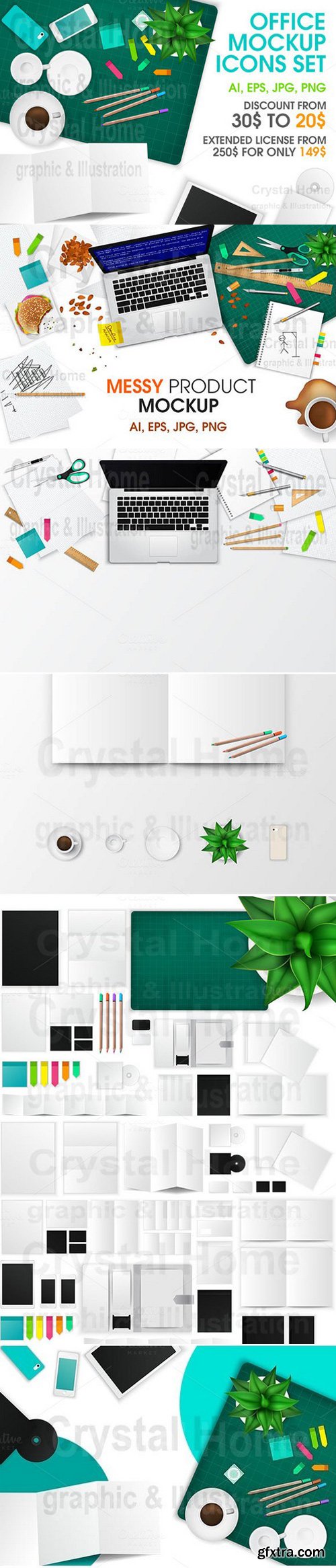 CM - Office product mockup full set pack 810024