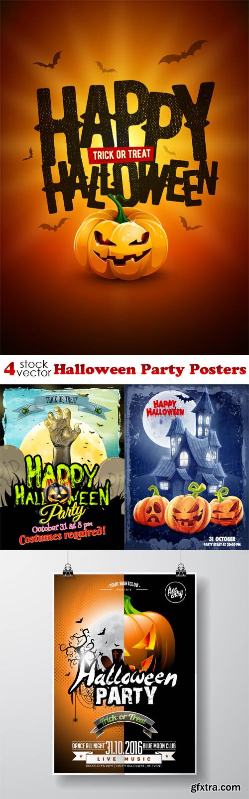 Vectors - Halloween Party Posters