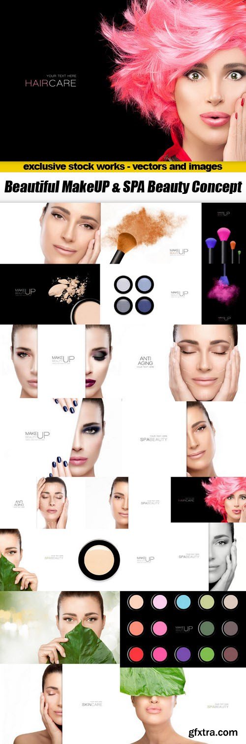 Beautiful MakeUP & SPA Beauty Concept - 20xUHQ JPEG