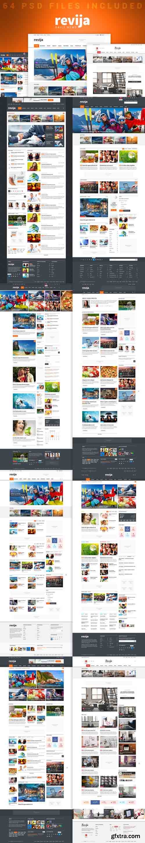 Revija - Blog/Magazine PSD Template