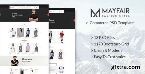 ThemeForest - Mayfair - eCommerce PSD Template 17118910