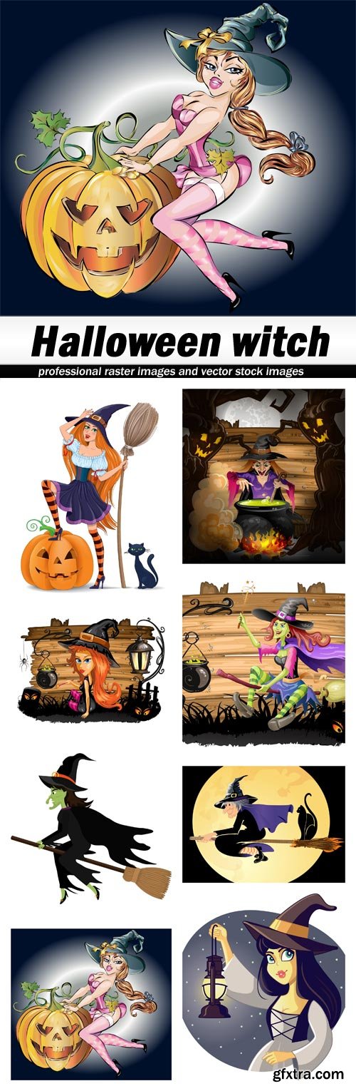 Halloween witch - 8 EPS