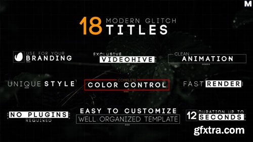 Videohive - Modern Glitch Titles - 17754081