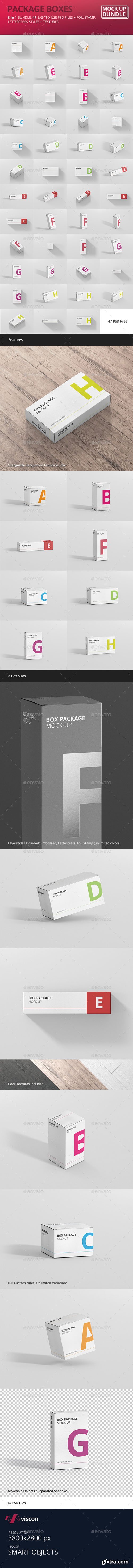 GraphicRiver - Package Box Mock-Up Bundle - 17553329