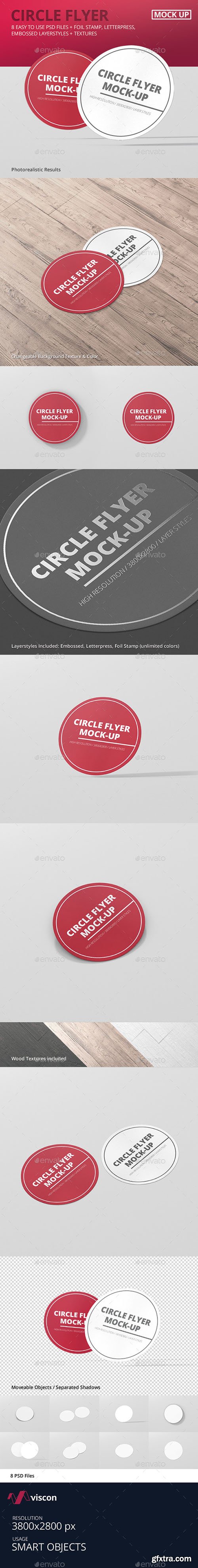 Graphicriver Circle Flyer Mockup 15733791