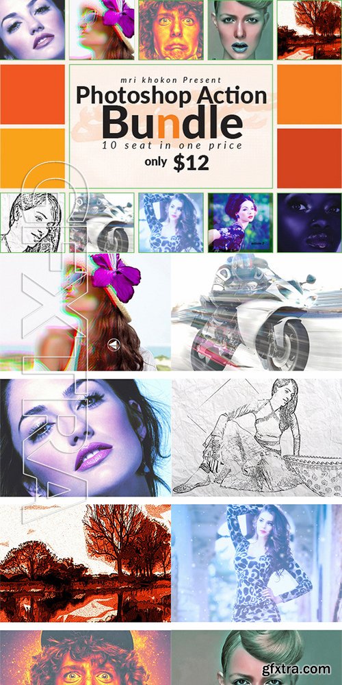 GraphicRiver - Photoshop Actions Bundle 16752350