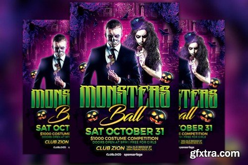 CM - Monsters Ball Flyer Template 903034