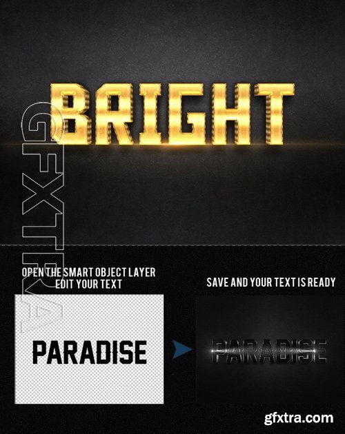 GraphicRiver - 3D Photoshop Text Effects Bundle Three 16913067