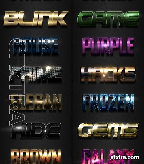 GraphicRiver - 3D Photoshop Text Effects Bundle Three 16913067