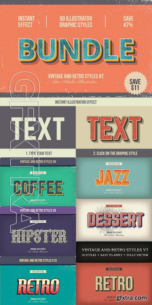 GraphicRiver - Bundle-Vintage and Retro Styles #2 17101552