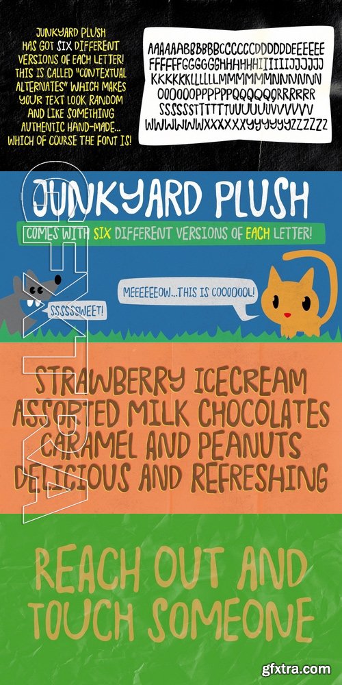 Junkyard Plush - 1 font: $20.00