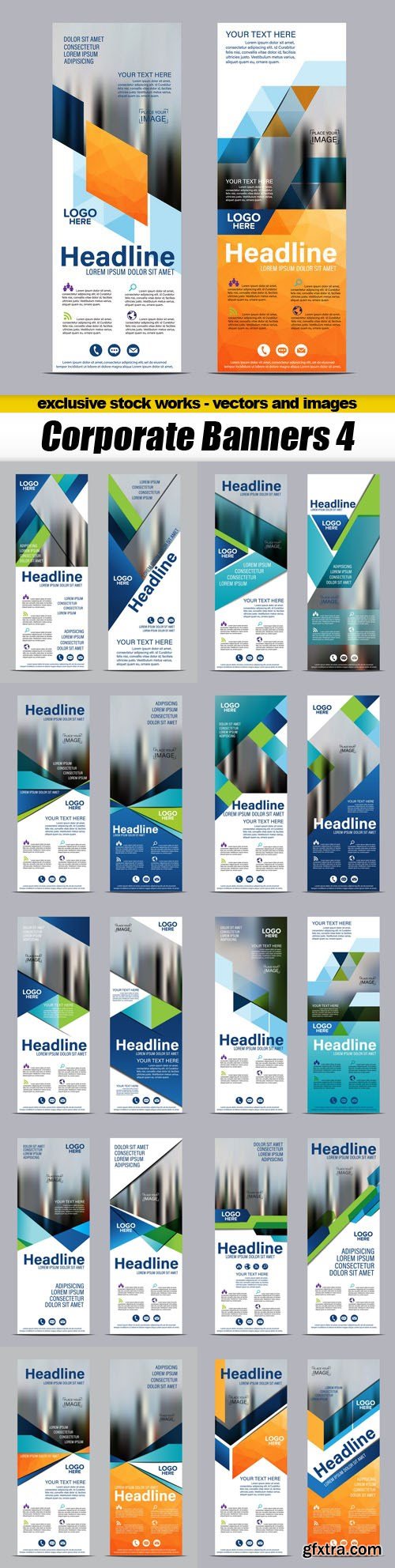 Corporate Banners 4 - 11xEPS