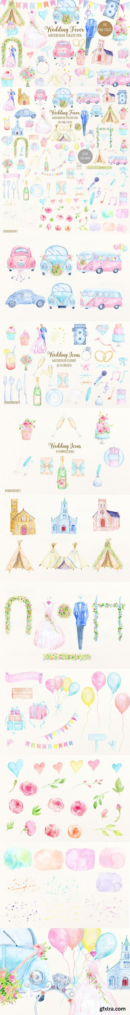 CM - Watercolor Collection Wedding Fever 809001