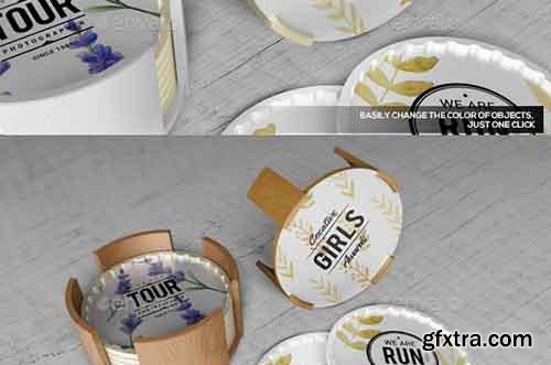 Graphicriver Coaster Mockups V2 16149423