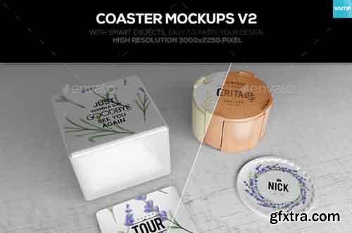 Graphicriver Coaster Mockups V2 16149423