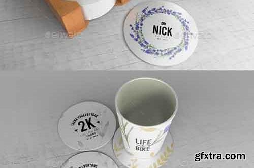 Graphicriver Coaster Mockups V2 16149423