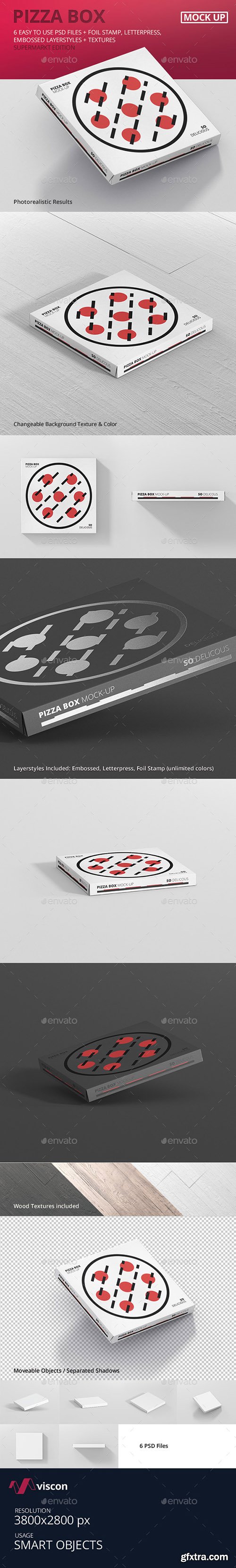 Graphicriver Pizza Box Mock-Up - Supermarket Edition 16323354