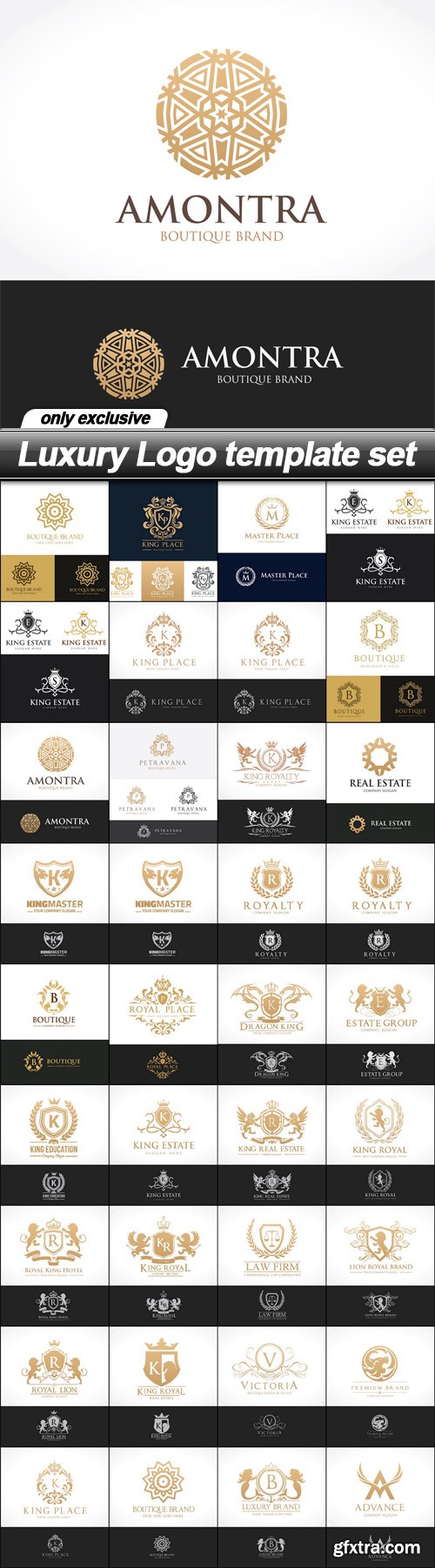 Luxury Logo template set - 36 EPS