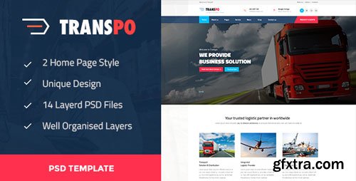 ThemeForest - TRANSPO - Logistic & Transport PSD Template 16597890