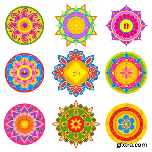 Easy to edit vector illustration of decorated diya for Happy Diwali holiday background