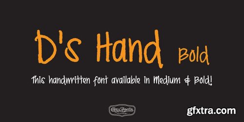 Ds Hand Font Family - 2 Fonts