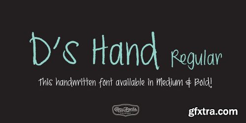 Ds Hand Font Family - 2 Fonts