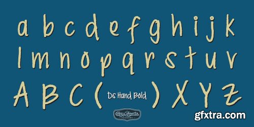 Ds Hand Font Family - 2 Fonts