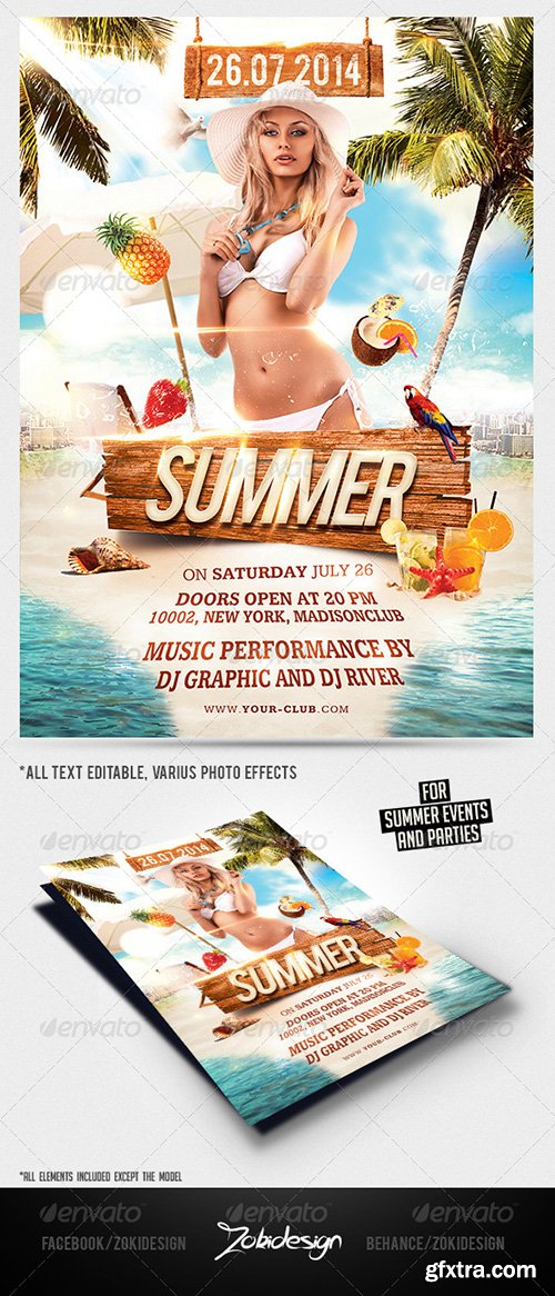 GraphicRiver - Summer Beach Party Flyer 7973328