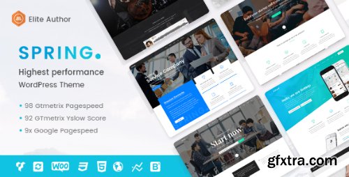 ThemeForest - Spring - Multipurpose Creative PSD Template 15528294