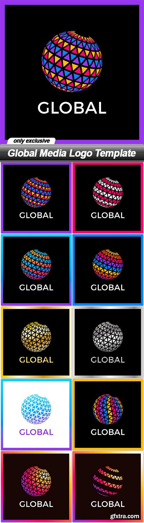 Global Media Logo Template - 10 EPS