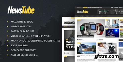 ThemeForest - NewsTube v1.5.1.4 - Magazine Blog & Video - 12132780