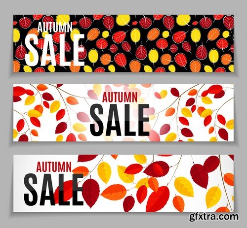 Autumn sale banner - 8 EPS