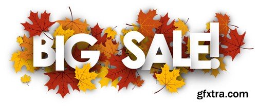 Autumn sale banner - 8 EPS