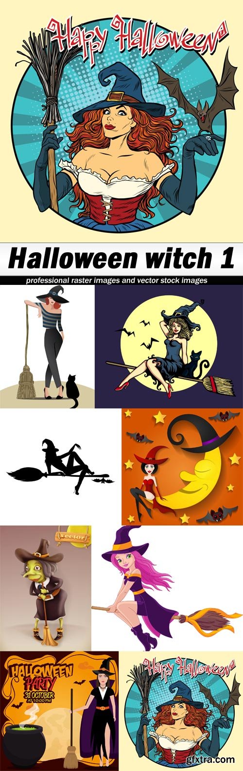 Halloween witch 1 - 8 EPS