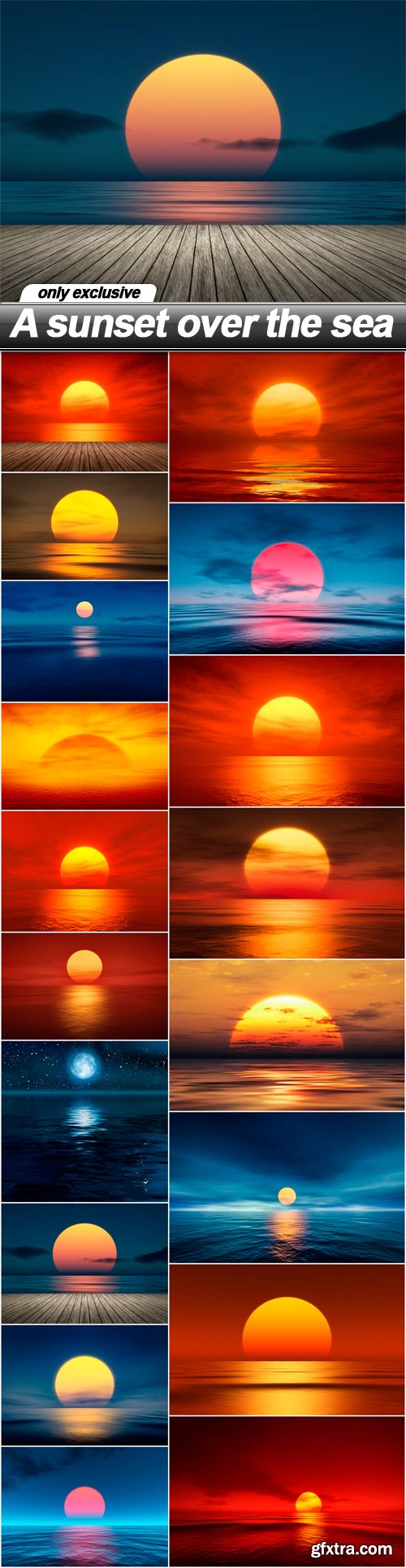 A sunset over the sea - 18 UHQ JPEG