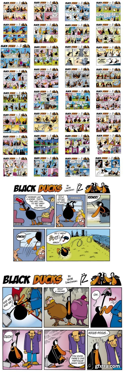 Black Ducks Comic Strip part 1