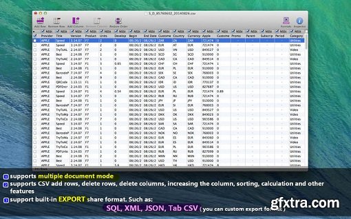 CSVEditorPro2 v4.18 (Mac OS X)