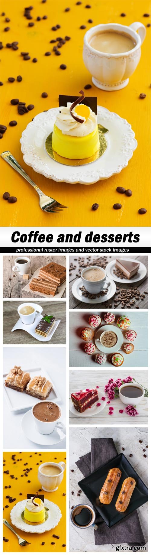 Coffee and desserts - 8 UHQ JPEG