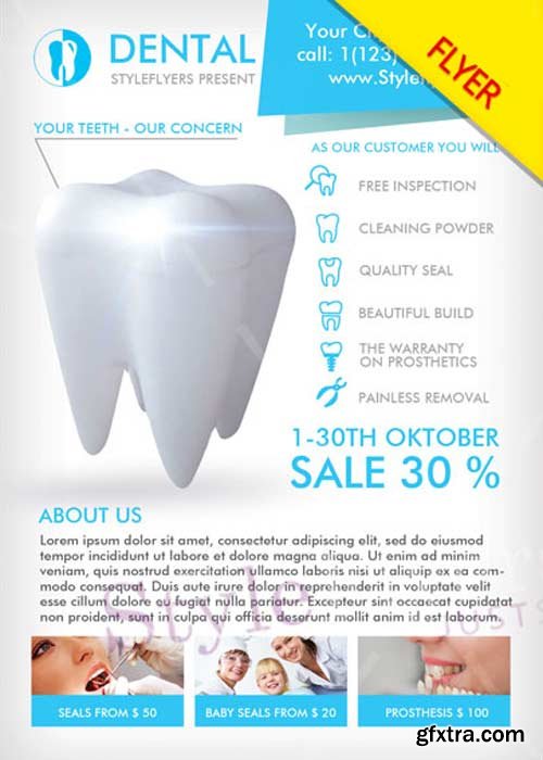 Dental V4 PSD Flyer