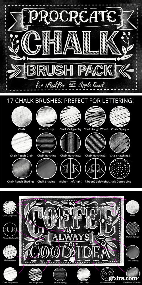 CM 943604 - Procreate Chalk Lettering Brush Pack