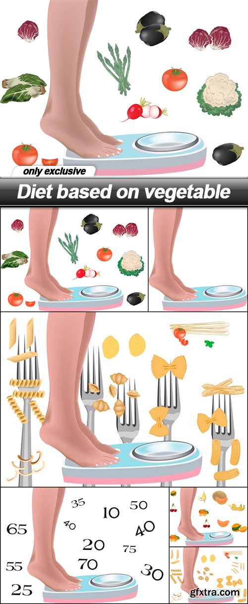 Diet based on vegetable - 6 EPS