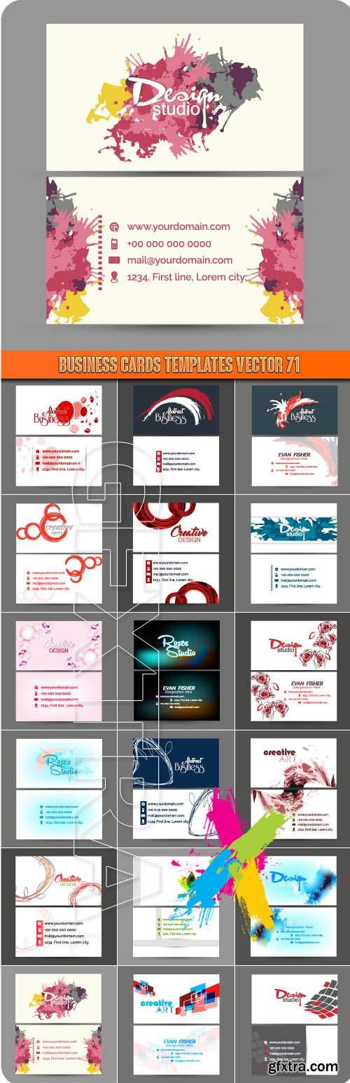 Business Cards Templates vector 71